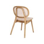 Light brown solid wood chair adolis (bizzotto) with a cosmetic flaw