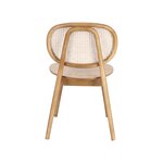 Light brown solid wood chair adolis (bizzotto) with a cosmetic flaw