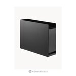Black metal kitchen shelf tower (yamazaki) with a cosmetic flaw