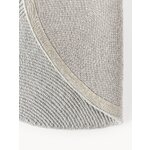 Grey round wool rug (eleni)d=250