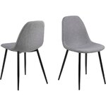 Grey-black chair wilma (actona) with beauty flaws