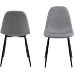 Grey-black chair wilma (actona) with beauty flaws
