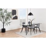Grey-black chair wilma (actona) with beauty flaws
