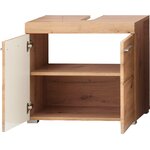Kõrgläikega Pruun Vannitoa Komplekt (3tk) (Amanda)