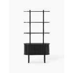 Black shelf with cabinet (calary)