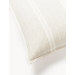 White patterned cotton pillowcase (belinda)80x80