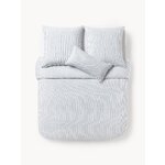 Patterned linen duvet cover (chest) 155x220