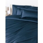 Navy blue cotton pillowcase (premium)60x70