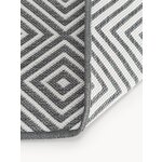 Grey patterned outdoor rug (reddy)280x380