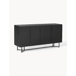 Black solid wood cabinet (luca)