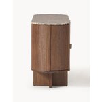 Brown cabinet (zumi) with cosmetic flaws.