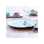 White plate set 4 pcs (coupe) complete, hall sample