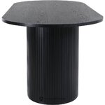 Черный овальный обеденный стол bianca (венчурный дизайн) не поврежден