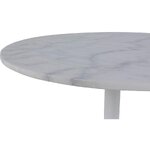 Белый мраморный обеденный стол tarifa (actona) цел, с косметическими дефектами