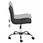 Tamsiai pilka biuro kėdė (brandon)