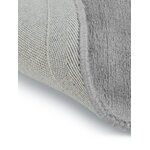 Dark gray hand-woven round viscose rug (jane) d=120 intact