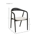 Black and white design chair (angelina) whole, in a box