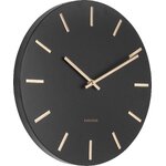 Black and gold wall clock charm (karlsson) 30cm intact