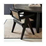 Black-beige solid wood design chair moritz (rivièra maison) intact