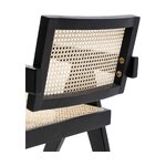 Black-beige solid wood design chair moritz (rivièra maison) intact