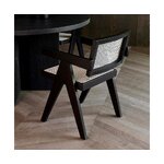 Black-beige solid wood design chair moritz (rivièra maison) intact