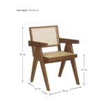 Brown designer chair (sissi), intact, in a box