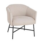 Light gray-black armchair ina (ellos) intact