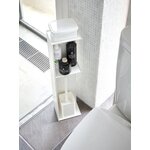 Tualetes papīra turētāja tornis (Yamazaki) ar kosmētiskiem defektiem.