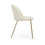 Светло-бежевое бархатное кресло Таня (bizzotto)