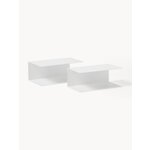 White metal wall shelf 2 pcs neptun (actona)