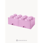 Розовый кубик-ящик (LEGO) с косметическими дефектами