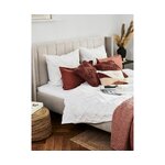 Baltas percale boho stiliaus patalynės komplektas (faith) pilnas