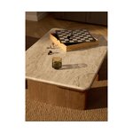 Tamme ja Travertiiniga Diivanilaud (Chandler)