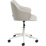 Vaaleanharmaa Einara (la forma) työtuoli, jossa kosmeettisia virheitä.