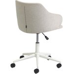 Vaaleanharmaa Einara (la forma) työtuoli, jossa kosmeettisia virheitä.