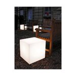 Cubo (slide) table lamp with cosmetic flaws.