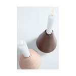 Candlestick set of 2 woody (jotex) with a flaw