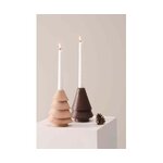 Candlestick set of 2 woody (jotex) with a flaw