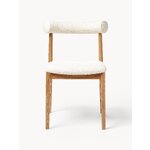 Brown and white upholstered chair (diego)