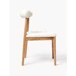 Brown and white upholstered chair (diego)