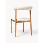Brown and white upholstered chair (diego)