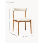 Brown and white upholstered chair (diego)