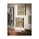 Golden wall picture 2 pcs (splash) 50x50