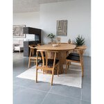 Vaalea ovaali jatkettava ruokapöytä Osaka (house nordic) 120x120-160-240-200
