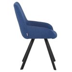Blue soft dining chair sandra intact, boxed