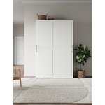 Valkoinen modulaarinen vaatekaappi (charlotte)