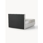 Кровать континентальная светло-серая (Оберон) 180х200