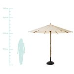 Vaaleanbeige päivänvarjo capri (cinas) d=300