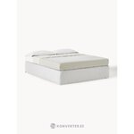 Light gray Continental bed (Enya) 160x200