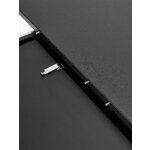 Melns izvelkams ēdamgalds (filo) 120/160x120